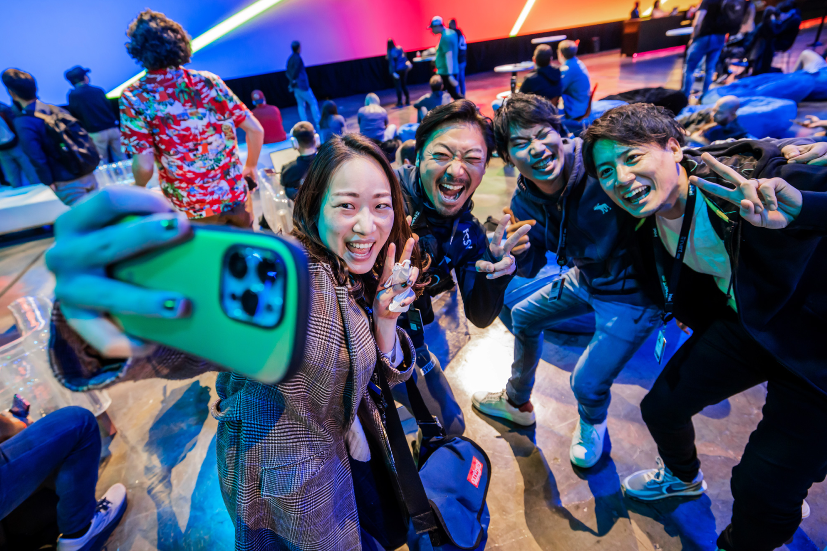 selfie by a group of people
